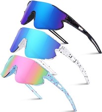 Kids Baseball Sunglasses for Boys Girls Youth Softball Cycling Sports Sunglas...