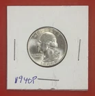 1940 P Silver Washington Quarter, Gem Uncirculated.