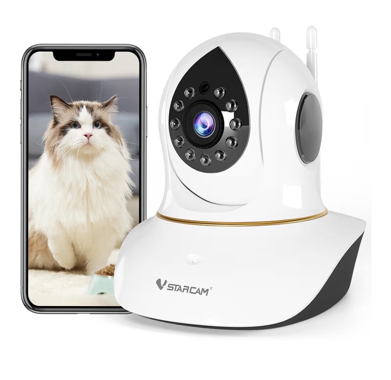Pet Camera,  Cat Camera with Laser Wireless Dog Camera 1080P Cat Toys pet toy