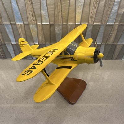 Beechcraft Staggerwing Model 17 NC15846 16 x15  Wood Desk Model