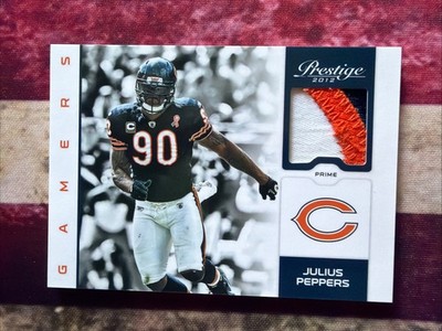 2012 Playoff Prestige - Gamers Materials Julius Peppers #58 Prime Patch 3 Color