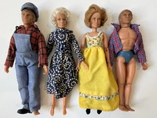 MEGO THE WALTONS Vintage 1975 John Boy GRANDMA & Ma Doll 8" FIGURES Lot Of 4