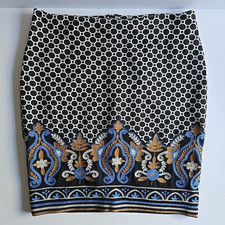J. Mclaughlin Size 2 Bees Nest Embroidered Lined Pencil Skirt Very Nice