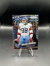 2025 Panini Prizm Jeffery Simmons Lazer #268 Tennessee Titans