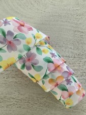5 yds. SPRING FLORAL PRINT WIRE EDGE RIBBON 2.5" WIDE