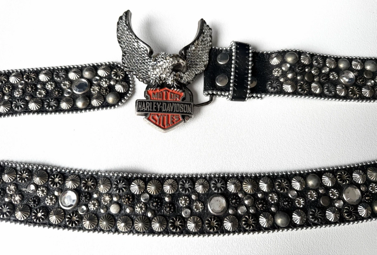 Harley-Davidson Studded Black Belts for Men for sale | eBay display picture 1