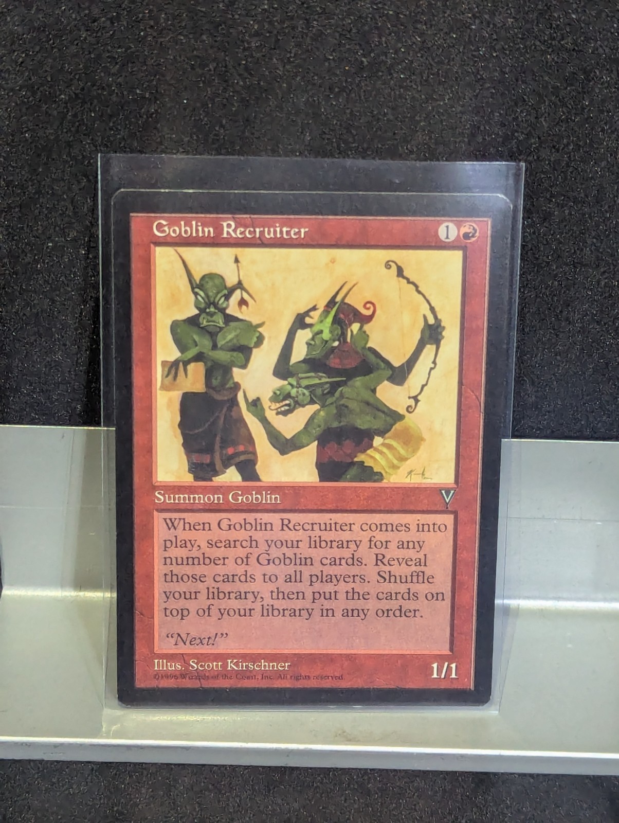 Goblin Recruiter LP X1 Visions MTG