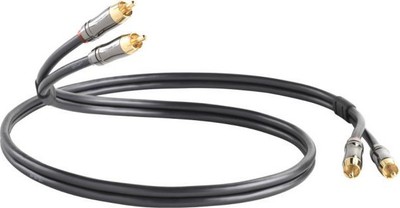QED Performance Audio Graphite Cinch Kabel 1m Audio Hifi OFC vergoldet 0,6 m