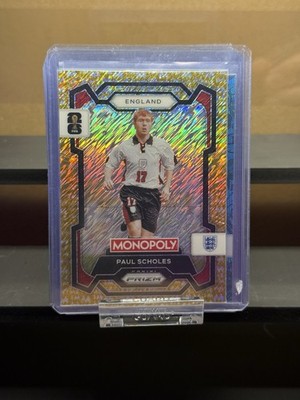 Paul Scholes Gold Shimmer /500 Panini PRIZM Monopoly World Cup 2026 #24 England