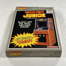 Vintage Donkey Kong Jr. ColecoVision Complete in Box Game-Tested & Working 80's