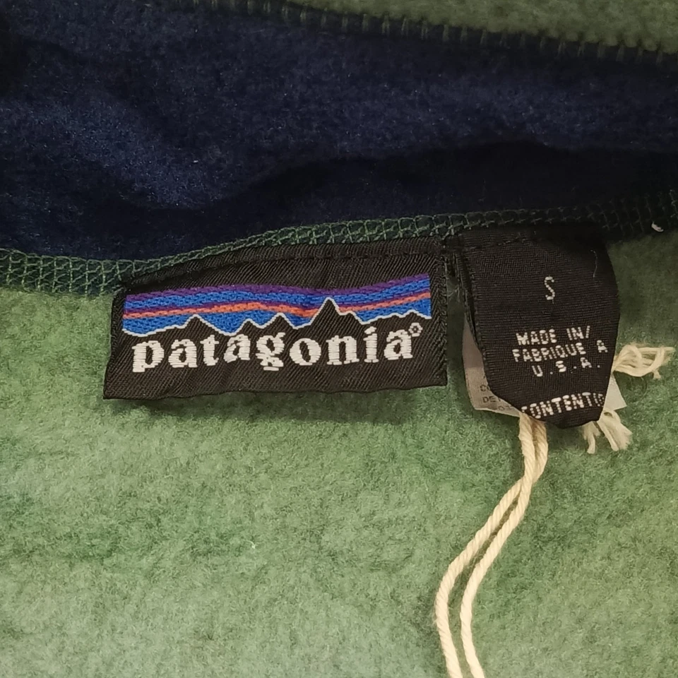 90s Vintage Patagonia Snap-T Fleece Pullover Jacket -Made in USA-22.5x28- Size S - Image 2 of 4
