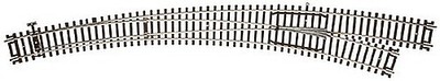 Atlas Code 83 Curved Right Hand Turn Out - HO Scale Nickel Silver Model Train