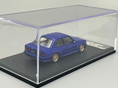 BMW E30 M3 Sport Evolution Blue 1/64 scale Mortal Model with case