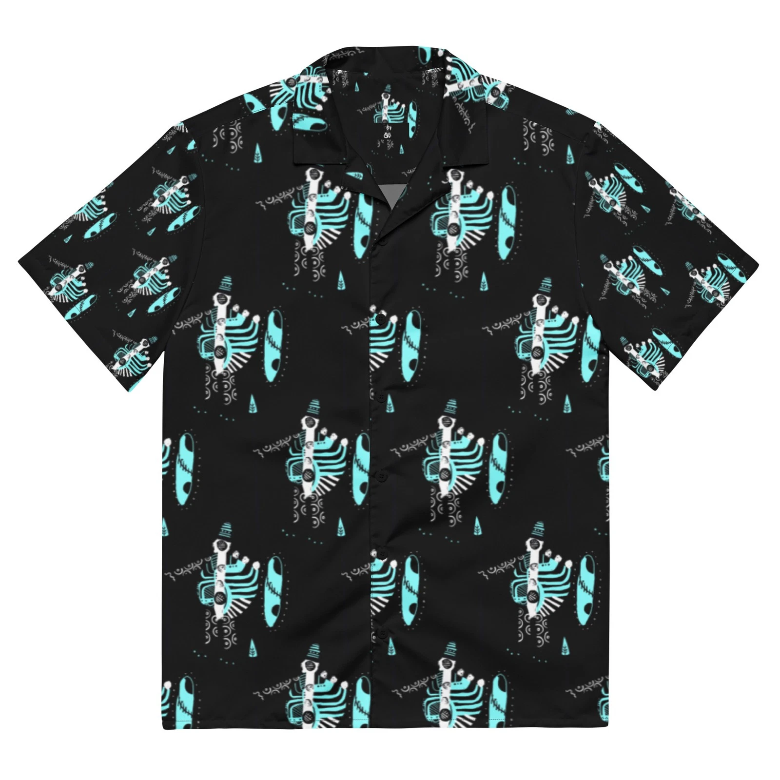 BlackCargo Unisex Sustainable Streetwear UPF50 Moisture Wicking Button Shirt XL