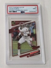 2023 Chronicles Draft Clearly Donruss JALEN HURTS GOLD SSP # 1/10 JSY # - PSA 9
