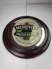 Vintage Oval Mirrored Bar Sign Advertising Murphy’s Irish Stout Beer  22.5”x19”