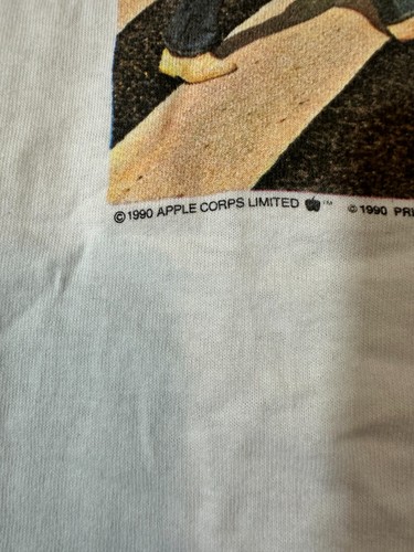 Vtg 1990 Men's XL White Beatles Abbey Road Macmillan Album Art Band Shirt - Picture 9 of 10