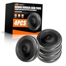 4-Pack Round Rubber Arm Pads for Car Lifts – Heavy Duty Slip-On Replacement 