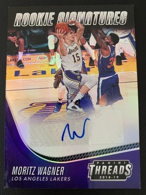 2018-19 Panini Threads Rookie Signatures Autograph RC Moritz Wagner