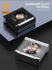 ARGB M.2 2280 SSD Heatsink Aluminum Alloy M2 SSD Radiator With 50MM PWM Dual Fan