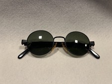 Occhiali da sole PERSOL MOSCHINO MC 284 rotondi nuovi vintage NUOVI VECCHI STOCK neri e oro