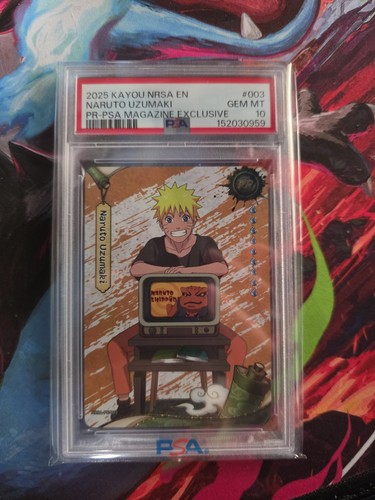 PSA 10 Naruto Uzumaki PSA Magazine Exclusive NRSA-PR-003 Kayou 2025 USA Promo