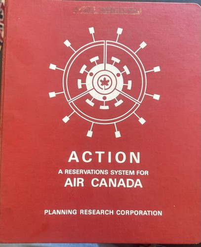 RARE VINTAGE AIR CANADA RESERVATIONS SYSTEM BINDER AIRLINES 27