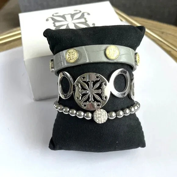 Rustic Cuff Stackable Mixable Bracelet Sets Stain… - image 7