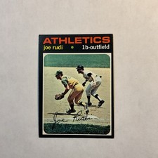 1971 Topps Joe Rudi #407 Oakland Athletics Set Break NM ￼