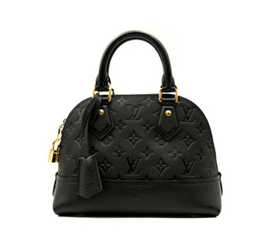 Louis Vuitton Neo Alma BB Schwarz Monogram Empreinte Leder   Gold-Hardware   Ful