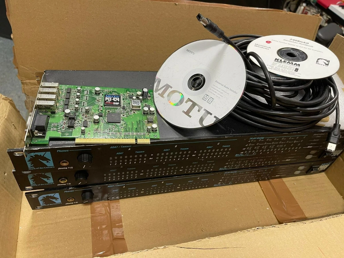 MOTU 2408 MkII + MOTU PCI 424 + FireWire cable | eBay