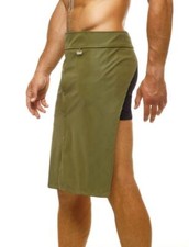 Modus Vivendi Faux-Leather Legacy Apron Fillam Pelle Khaki 11161 B56
