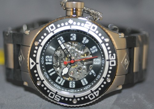 Invicta Men's Corduba Mechanical Silver Skeleton Dial Rubber & Steel Watch 17245 - Picture 5 of 5