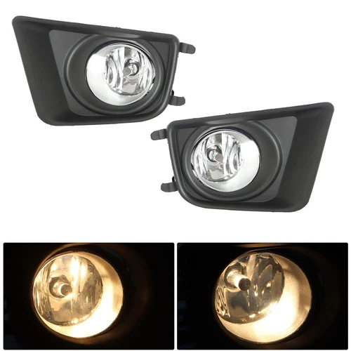 FIT 2012 2013 2014 2015 Toyota Tacoma Clear Bumper Driving Fog Lights w/Bulb - Picture 2 of 18