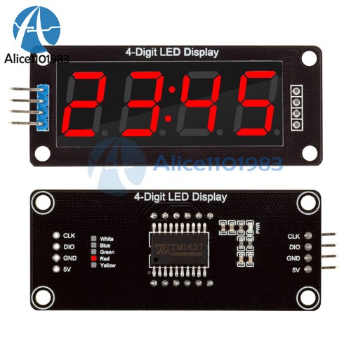 0.56 Inch TM1637 4-Bits Red Digital LED Display Clock Tube Display for Arduino - Picture 3 of 8