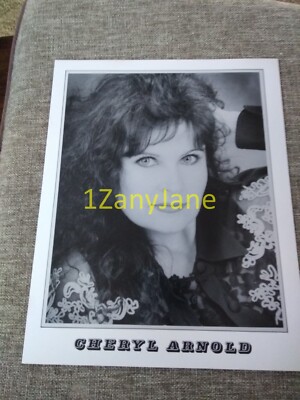 P518 Band 8x10 Press Photo PROMO MEDIA CHERYL ARNOLD FACE SHOT B & W