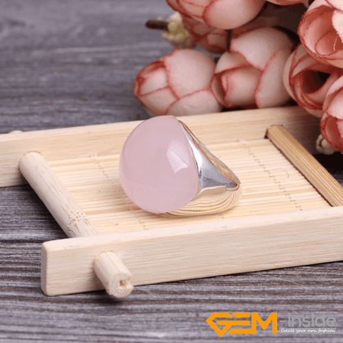 19x25mm Oval Gemstone Beads Tibetan Silver Marcasite Fashion Jewelry Ring #7-#9 - Picture 36 of 45