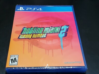 Hotline Miami 2: Wrong Number (Sony PlayStation 4, 2020) NEW SEALED 1876 of 2000