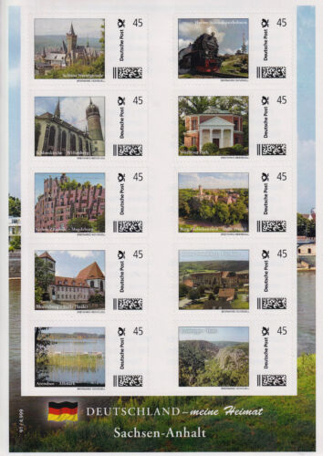 Bundesrepublik 10er Bogen Briefmarke Individuell Heimat 16 Bundesländer Auswahl - Bild 16 von 18