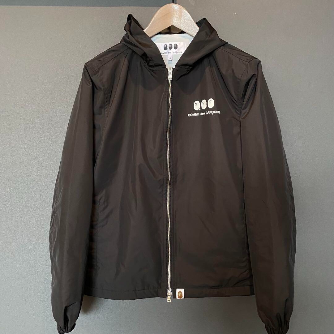 COMME des GARCONS × A BATHING APE nylon jacket Black S size COMME des GARCONS × A BATHING APE nylon jacket Black S size