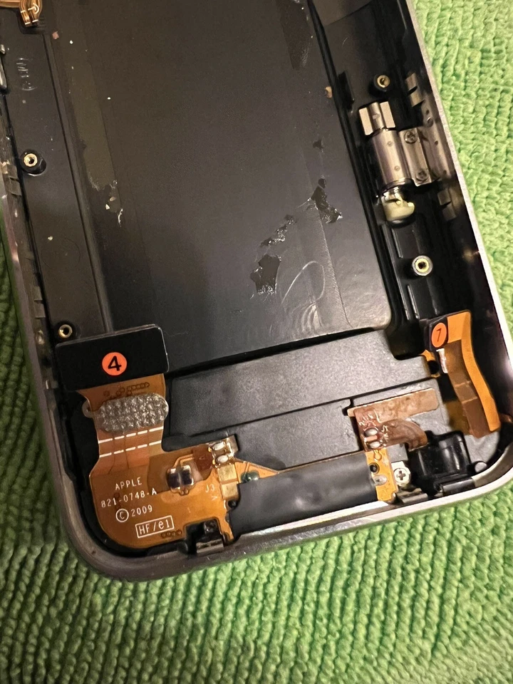 Carcasa trasera/panel/cubierta/bisel/marco Apple iPhone 3GS OEM con piezas pequeñas Foto 4 de 4