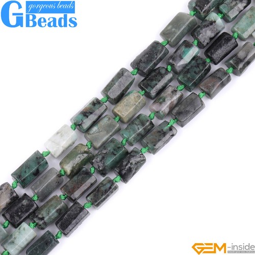Natural Assorted Gemstone Faceted Tube Column Beads for Jewelry Making 8x12mm - Picture 35 of 192