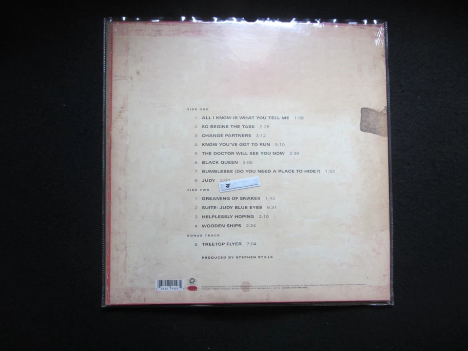 Stephen Stills 180gm LP Just roll tape (2008 Rhino) FACTORY SEALED MINT Foto 2 de 3