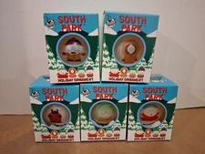 SOUTH PARK 1998 Holiday Ornament Set 5 Cartman Stan Comedy Central Collectible