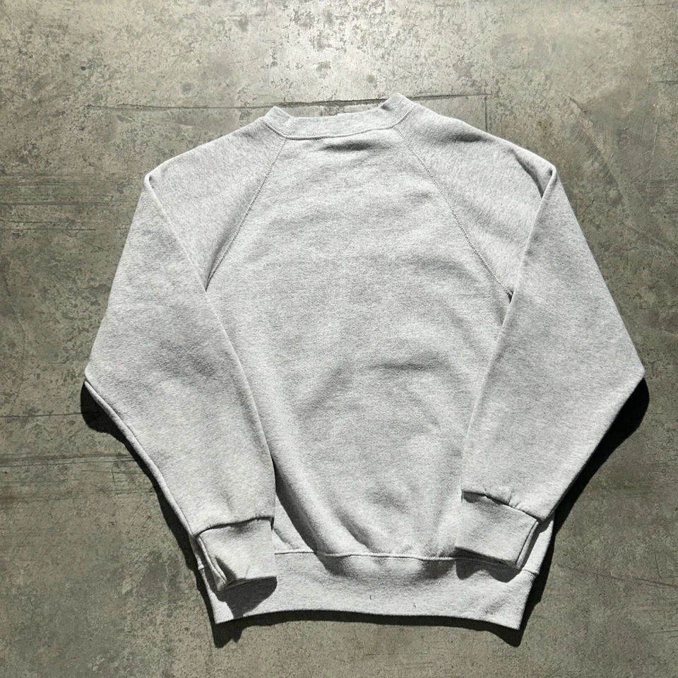 Sudadera Boxy Vintage Marina de los Estados Unidos Para Hombre Talla L Gris Amarillo Azul Marino Hecha en EE. UU. Foto 4 de 4