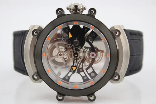 Gerald Genta Sapphire Tourbillion LTD Edition Skeleton 53mm Watch 102628