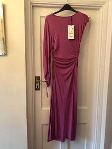 zara one sleeve dress