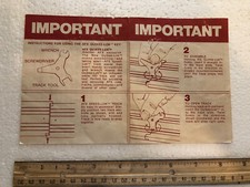1973 Aurora slot track instructions
