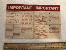 1973 Aurora slot track instructions 