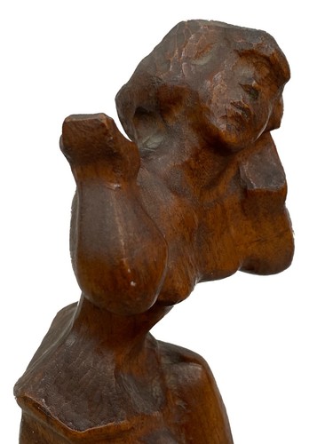 Chaim Gross, Ballerina on Unicycle, Hand-Carved Wood Sculpture, Ca. 1940s - Picture 2 of 12